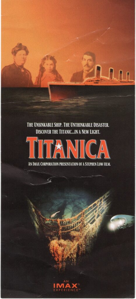 IMAX Titanica Poster 1991