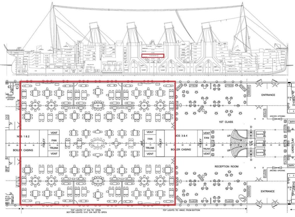 Titanic dining room plans
