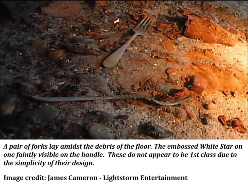 Titanic forks from the wreck