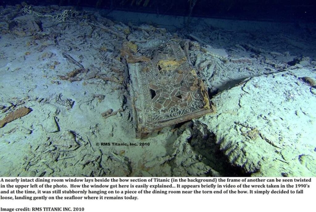 Titanic Wreck Dining Room Window