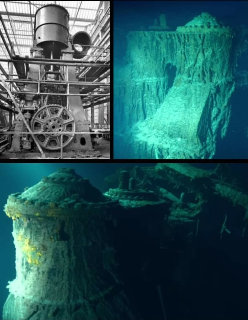 Did you know... Titanic's Reciprocating engines are still upright on