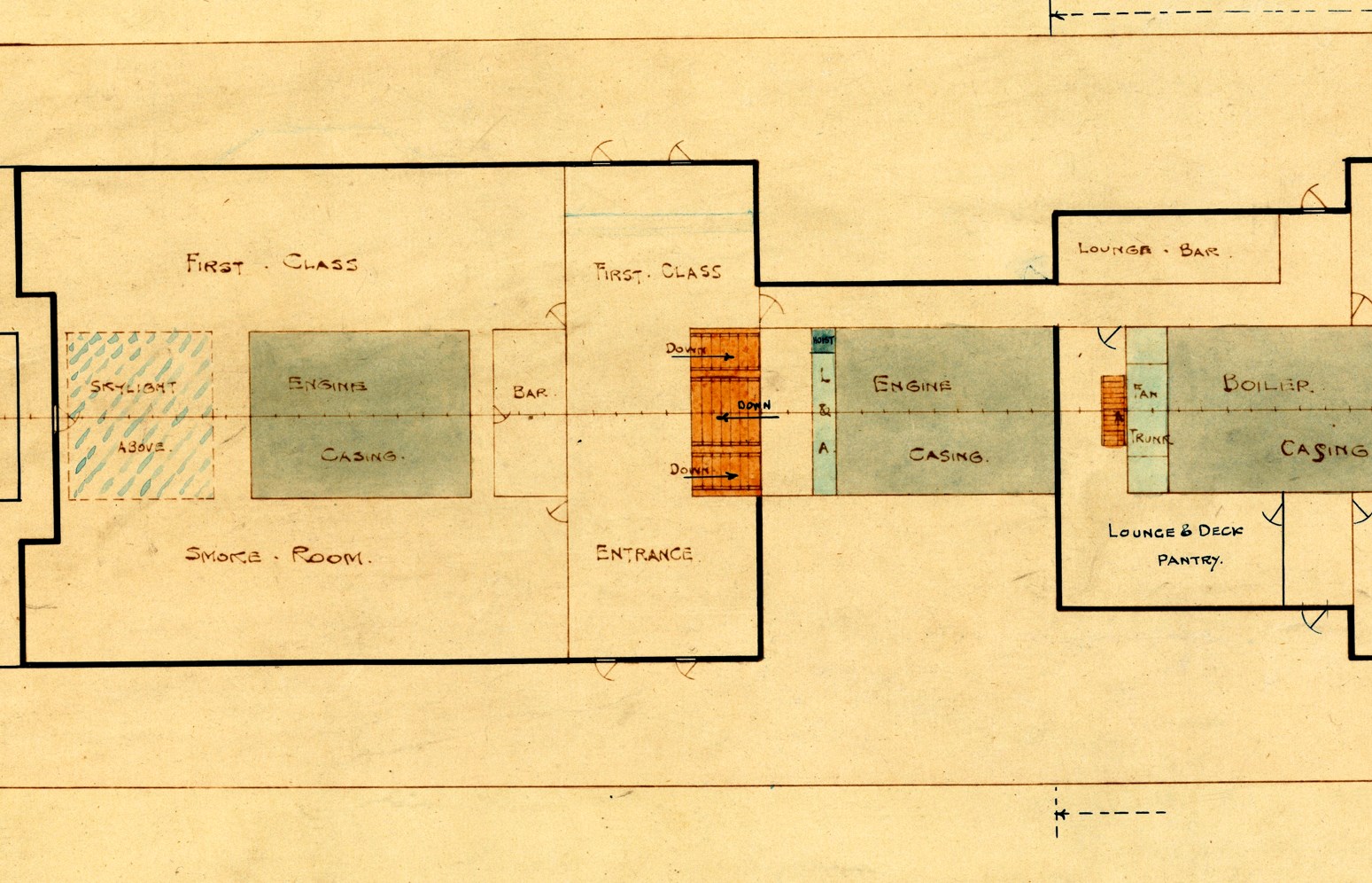 The Olympic Class Design "D" Exterior from the Titanic Connections Archive