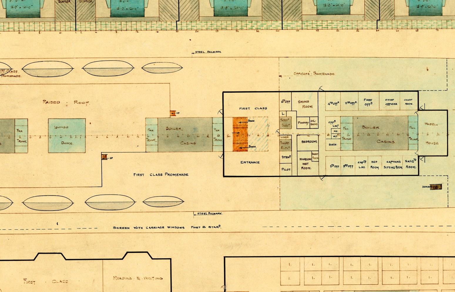 The Olympic Class Design "D" Exterior from the Titanic Connections Archive