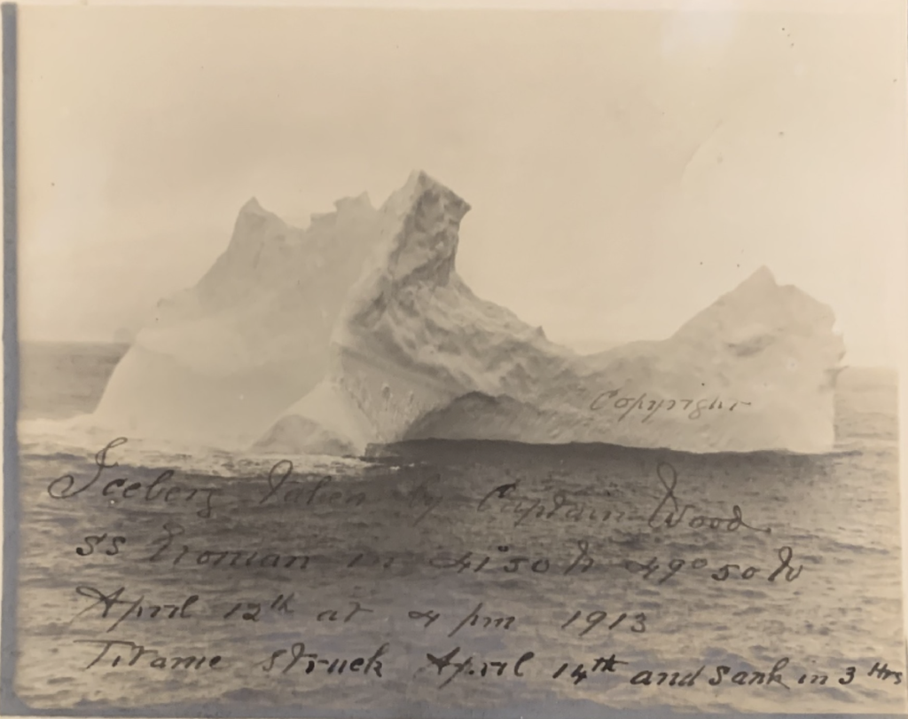 titanic icerberg photograph